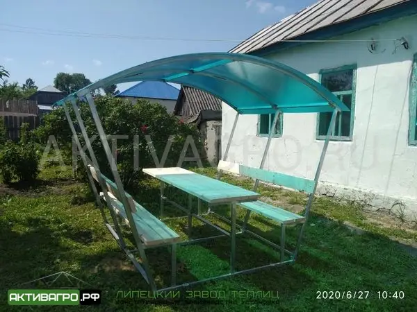 Беседка «Ягодная» (сборная), длина 4 м Беседка «Ягодная» (сборная), длина 4 м